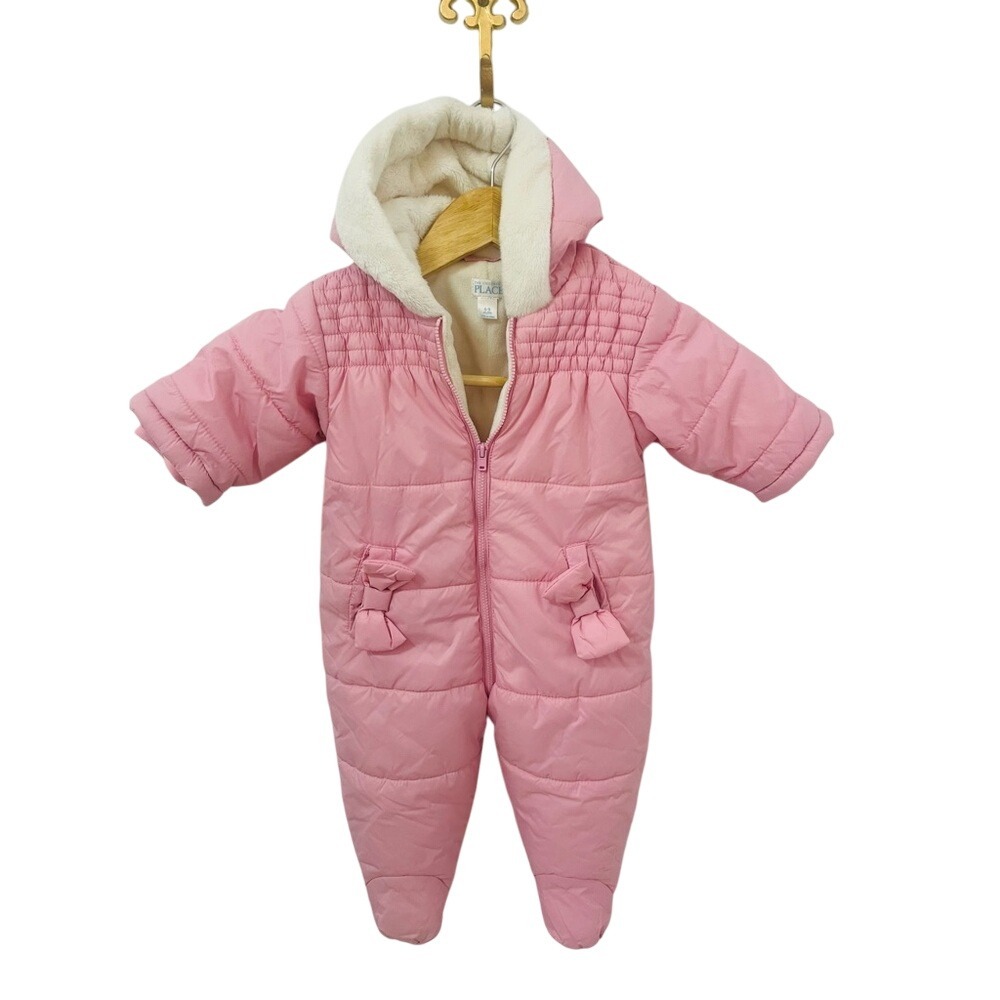 Children's Place Pink One Piece Snowsuit 6-9 Months